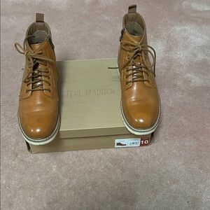 Steve Madden Men's Tan Leather Boots
